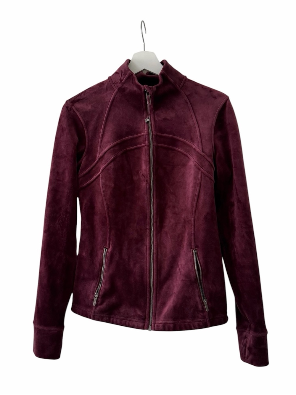 Lululemon Define Jacket Velvet in Garnet Size 10 - Picture 3 of 5